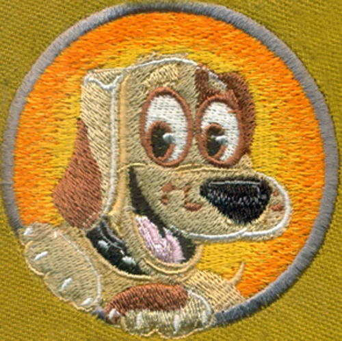 embroidery digitizing, dog01 patch